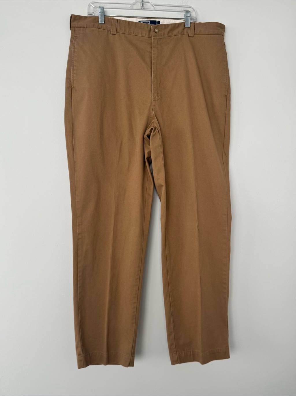 Vintage Polo Ralph Lauren Philip Pant Mens 40x32 Beige Classic Chino 100% Cotton